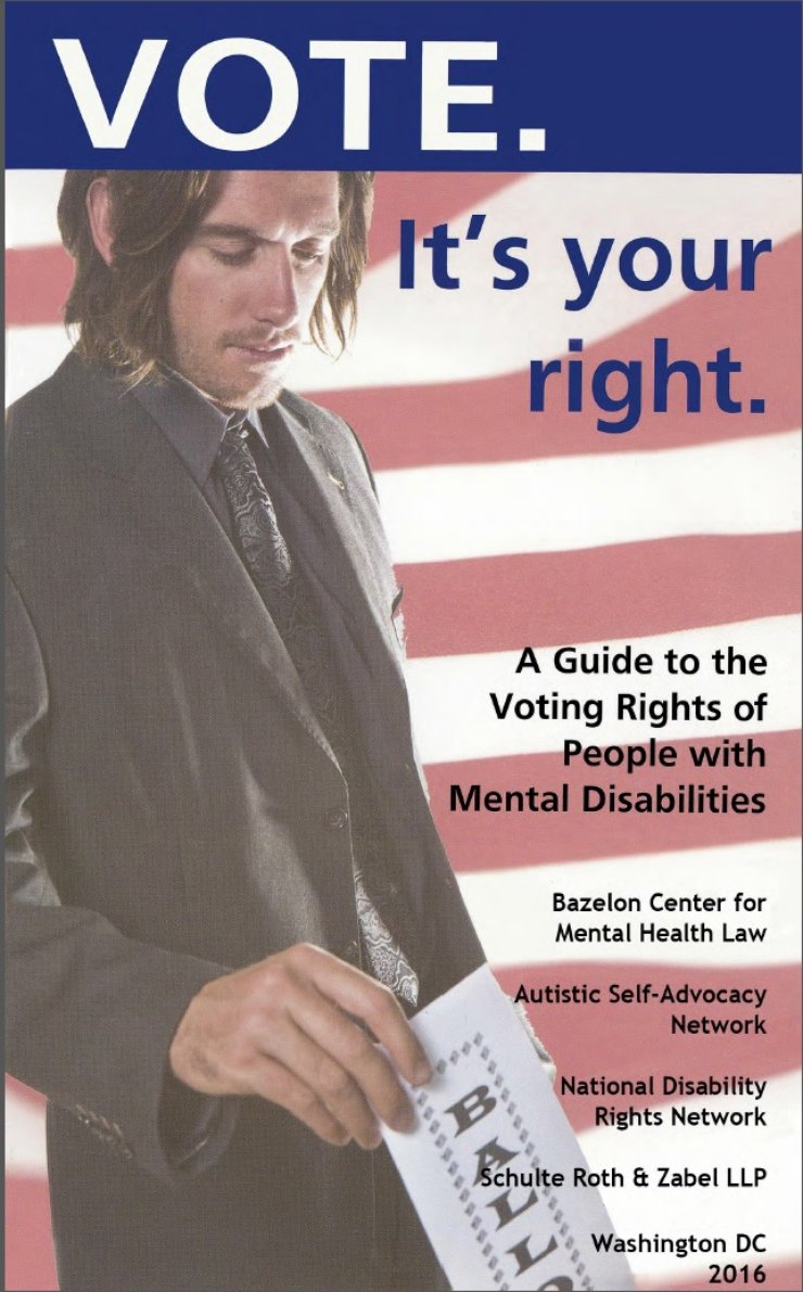 A man with long hair casts a ballot