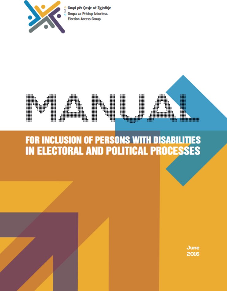 Cover of the manual has geometric figures