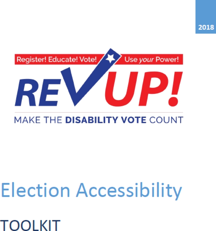 Publication cover: REV UP Election Accessibility Toolkit