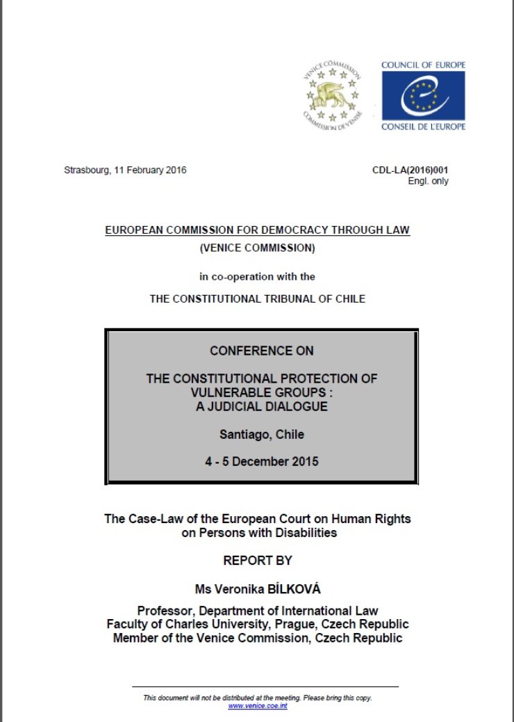 Cover page of the report